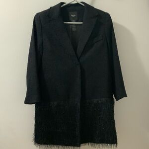 Smythe Black Textured Blazer Coat
